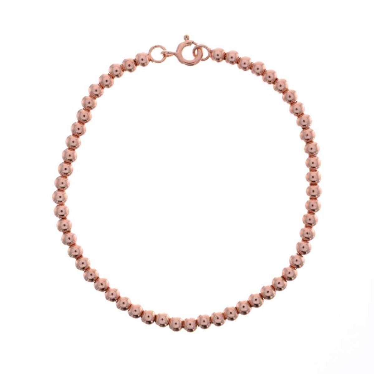 Pulsera de plata 925 con baño de oro - Rosado 