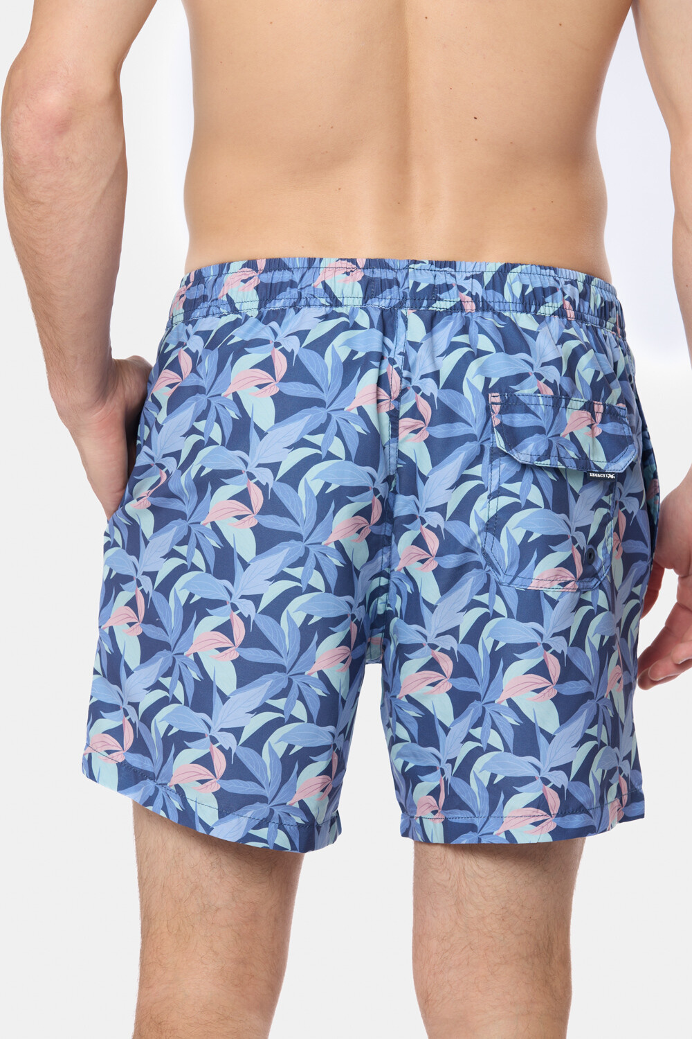 SHORT DE BAÑO ESTAMPADO Marino