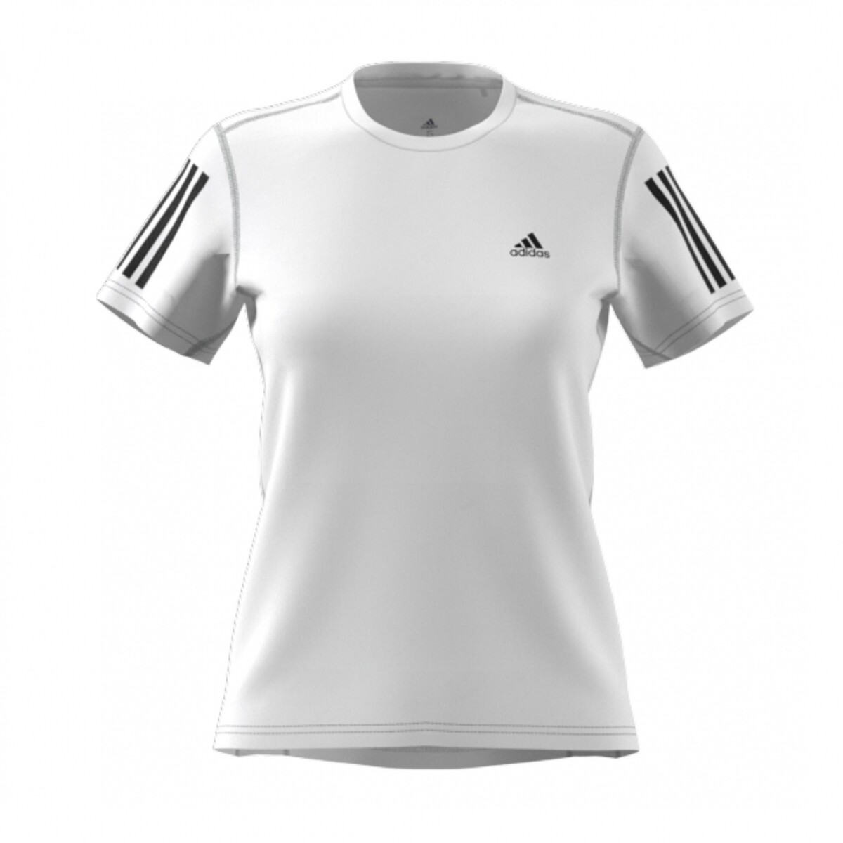 Remera de Mujer Adidas Own the Run Adidas - Blanco - Negro 