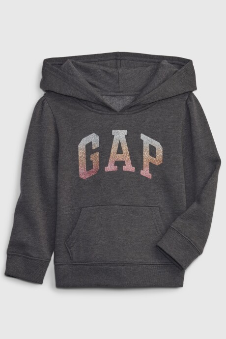 Canguro Logo Gap Con Felpa Toddler Niña B50 Charcoal Heather