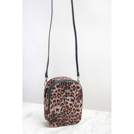Porta Celular Animal Print Camel