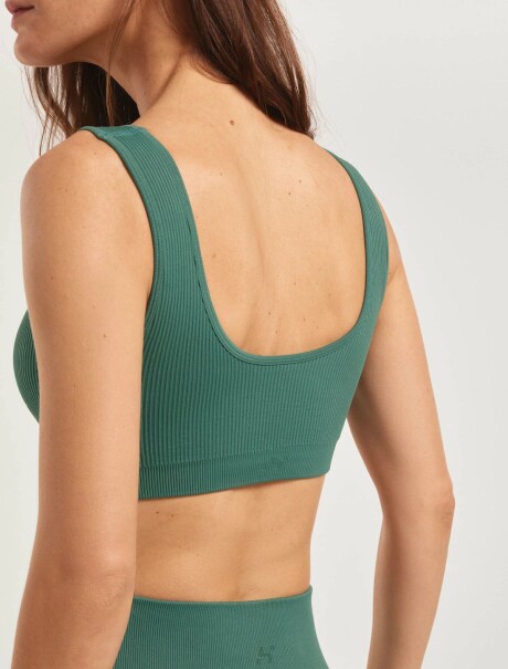 TOP DEPORTIVO SIN COSTURA VERDE