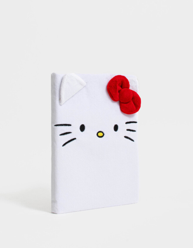 Anotadores Cuadernos y Memos Licencias Cuaderno A5 Afelpado "hello Kitty" - Blanco