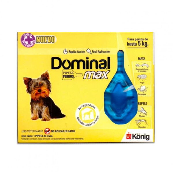 ANTIPARASITARIO KONIG DOMINAL MAX PERRO HASTA 5KG ANTIPARASITARIO KONIG DOMINAL MAX PERRO HASTA 5KG