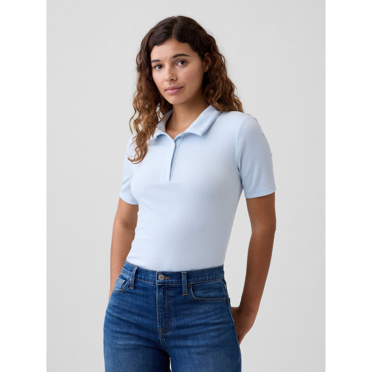 V-SS POLO TEE - POOLSIDE BLUE 