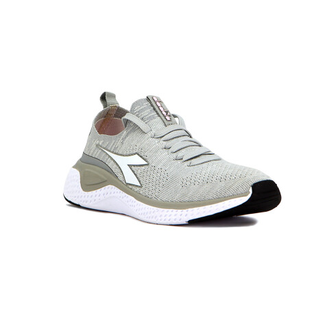 Diadora Calzado de Hombre Deportivo Running Adriatic Gris Claro-Blanco
