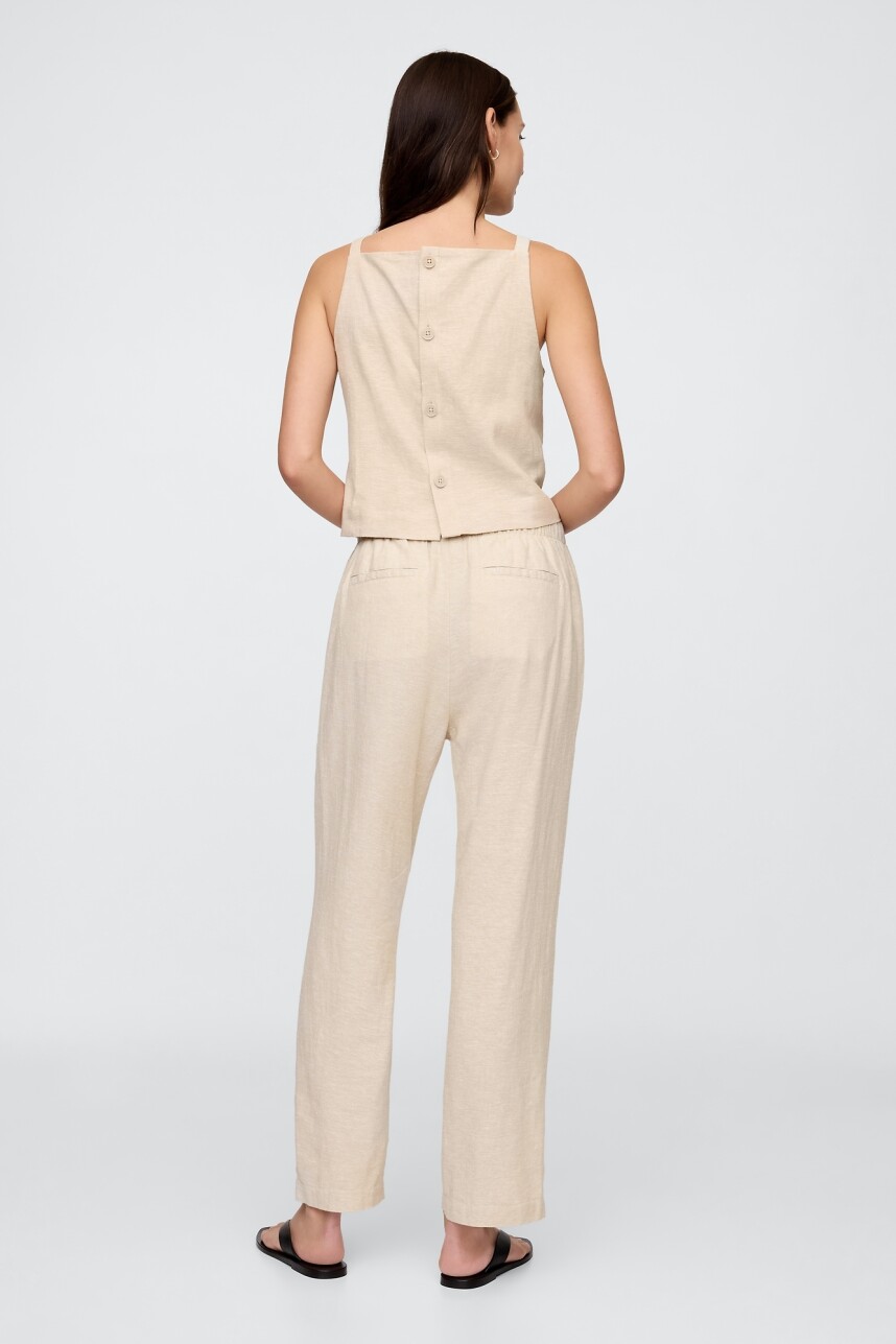 Pantalón De Lino Mujer Flax Linen