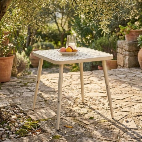 MESA DE COMEDOR ALUMINIO BLANCO WINDSOR