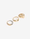 Sets Anillos Metal Setanillos Biplating - Dorado