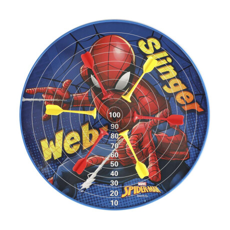 Tiro al Blanco Magnético con 6 Dardos 35 cm Spiderman