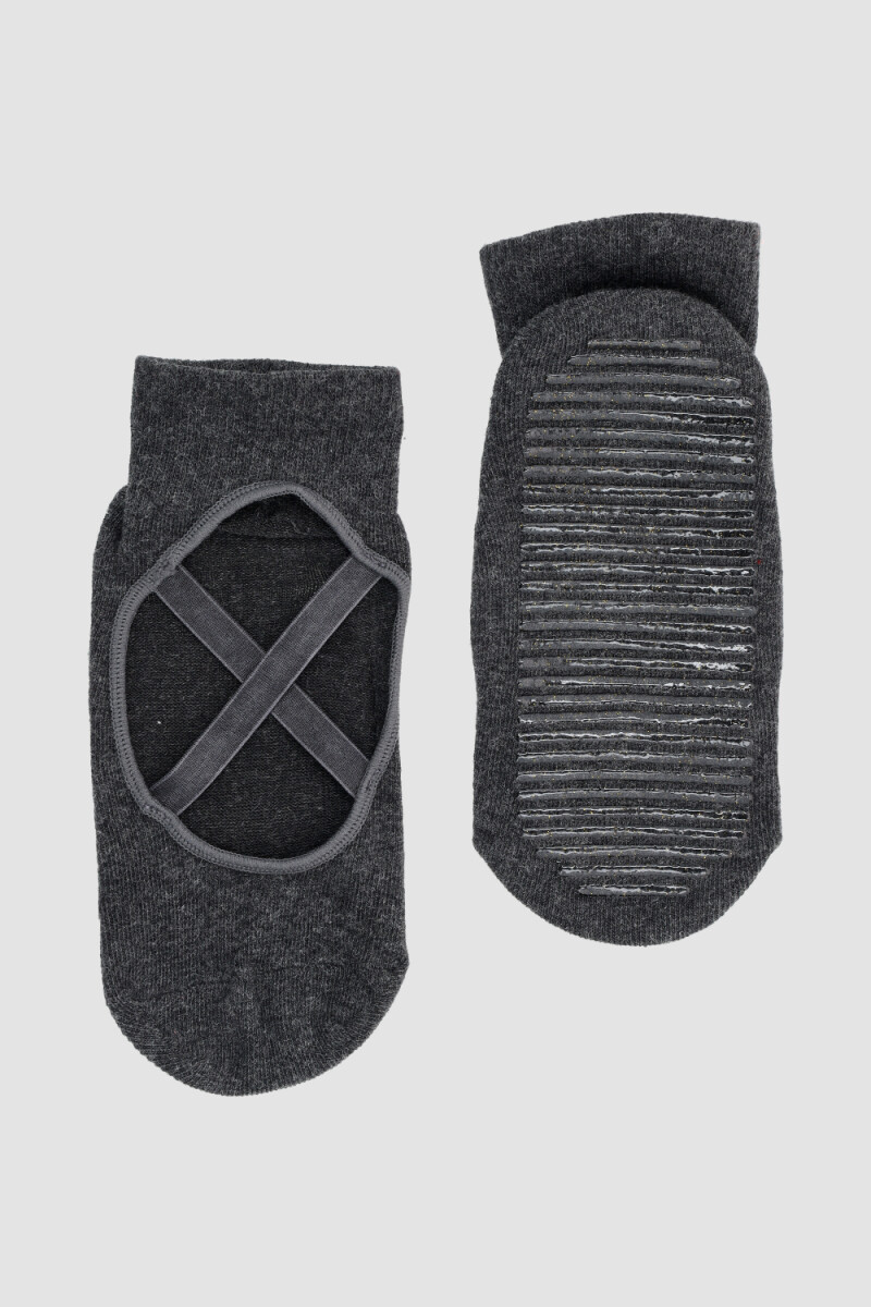 Media pilates con elastico - Negro 