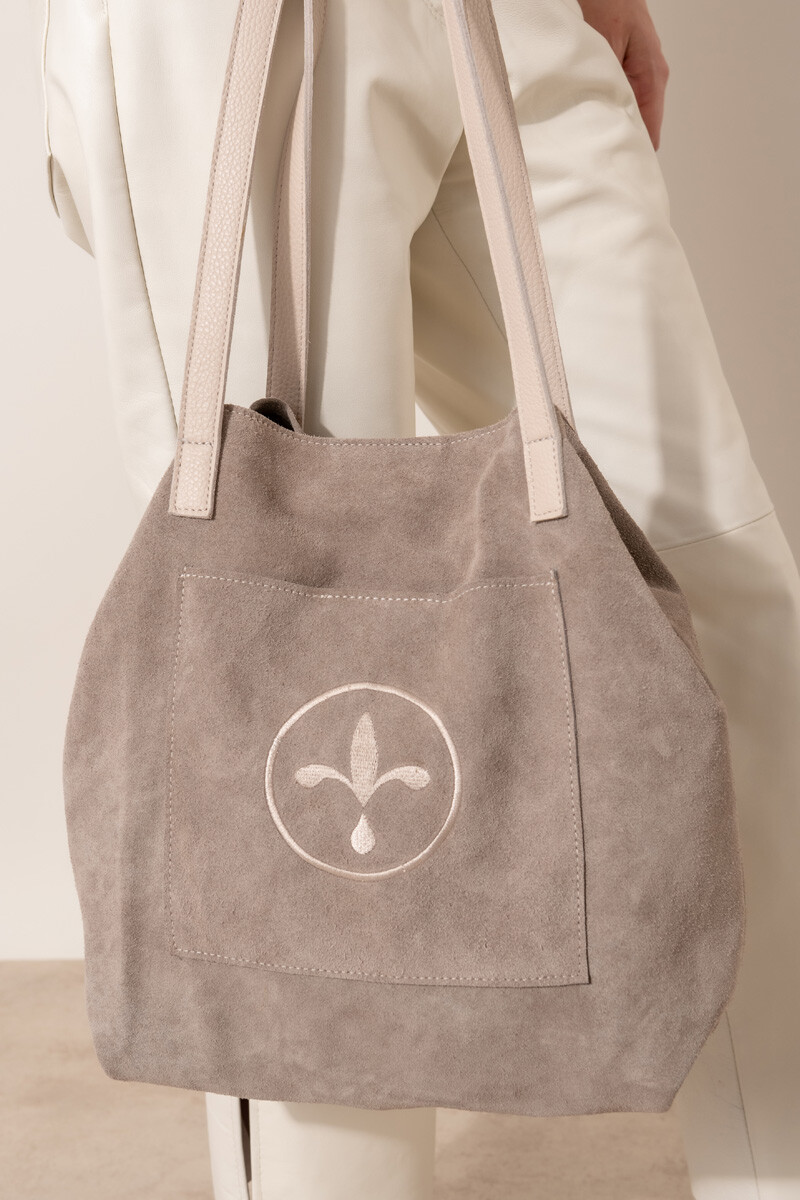 Bolso flor - Visón 
