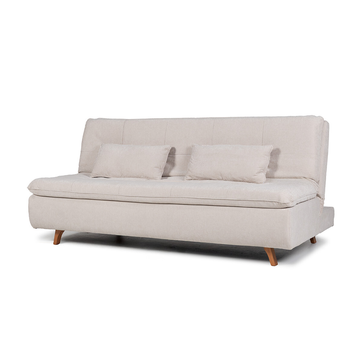 Sofá Cama Maira - Tela Microfibra - 10285 (Beige) 