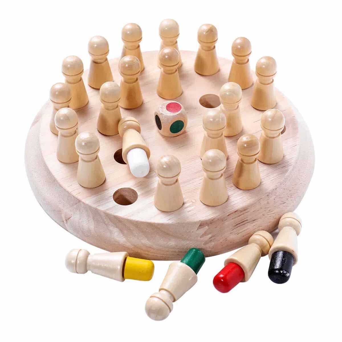 JUEGO DIDÁCTICO EN MADERA MEMORIA 20.5*21*4CM 