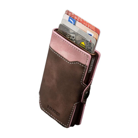 Billetera Baleine Alabama Rose Brown Marron