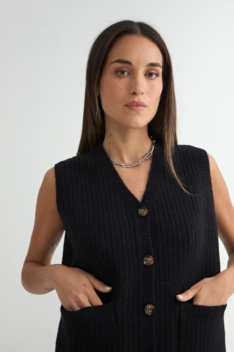 CHALECO LONGAN NEGRO