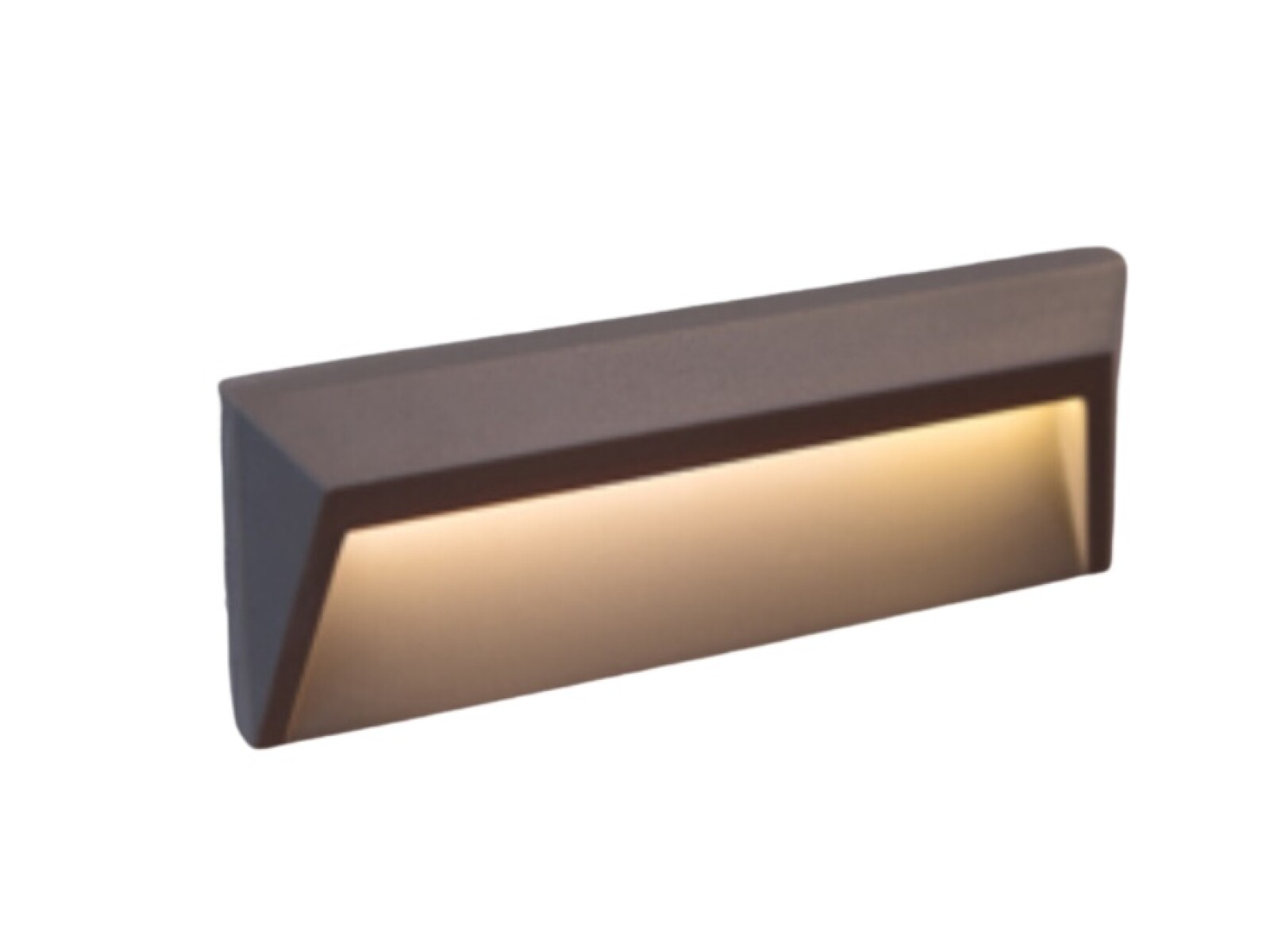 ARTEFACTO P/ ESCALERA 1.6W 3000K GRIS OSCURO 28x3CM 