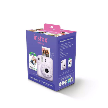 Cámara Fujifilm Instax Mini 12 Lilac Purple con 10 Mini Film Cámara Fujifilm Instax Mini 12 Lilac Purple con 10 Mini Film