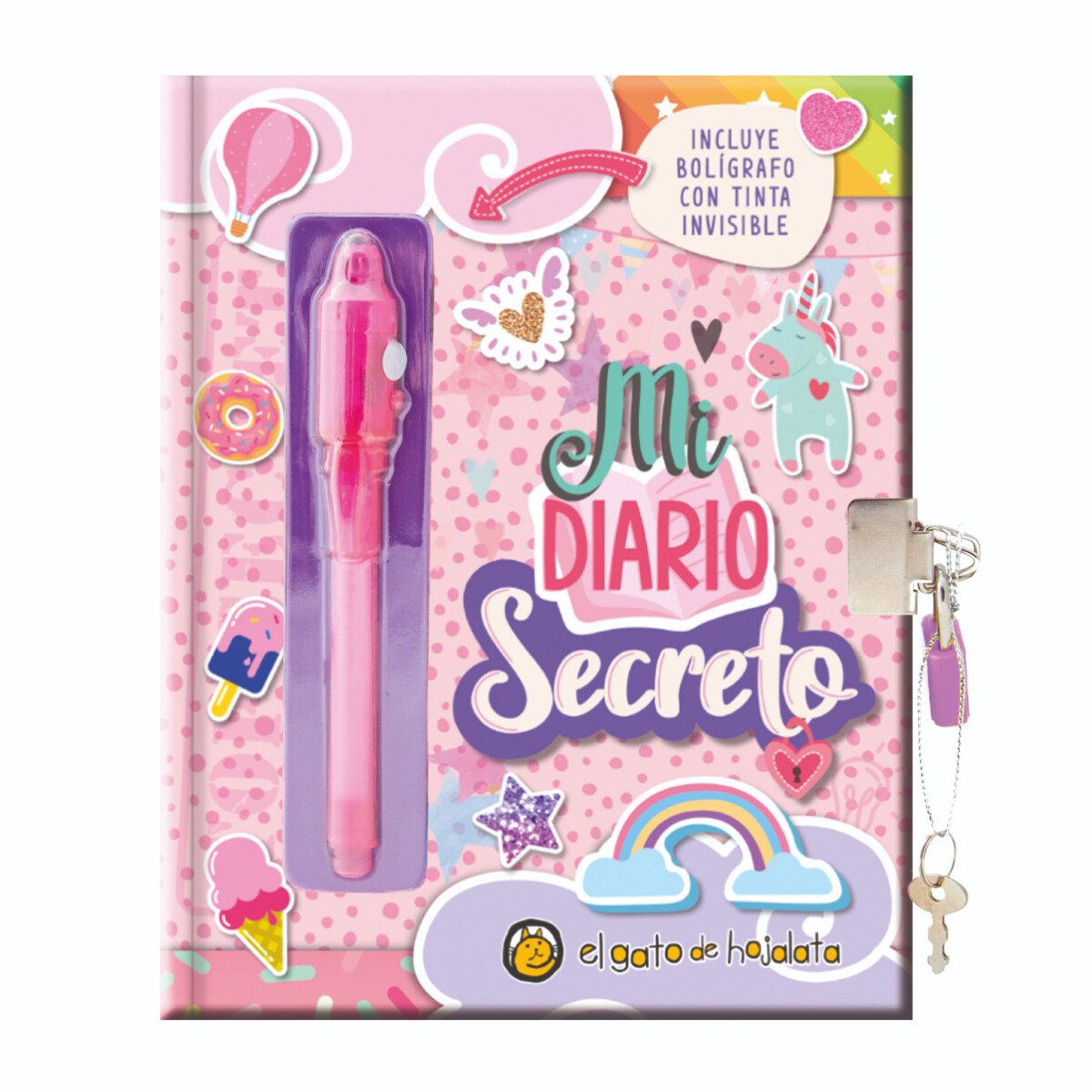 Libro Mi Diario Secreto - ROSA 
