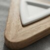 Plato triangular con base Eucaliptus 40 cms Plato triangular con base Eucaliptus 40 cms