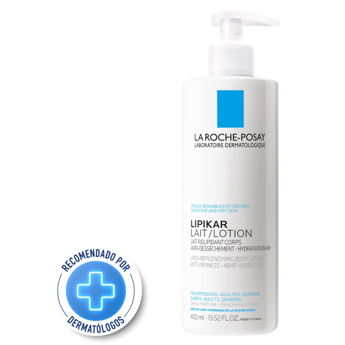 Leche Hidratante Anti-Sequedad 48Hs La Roche Posay Lipikar 400ml 