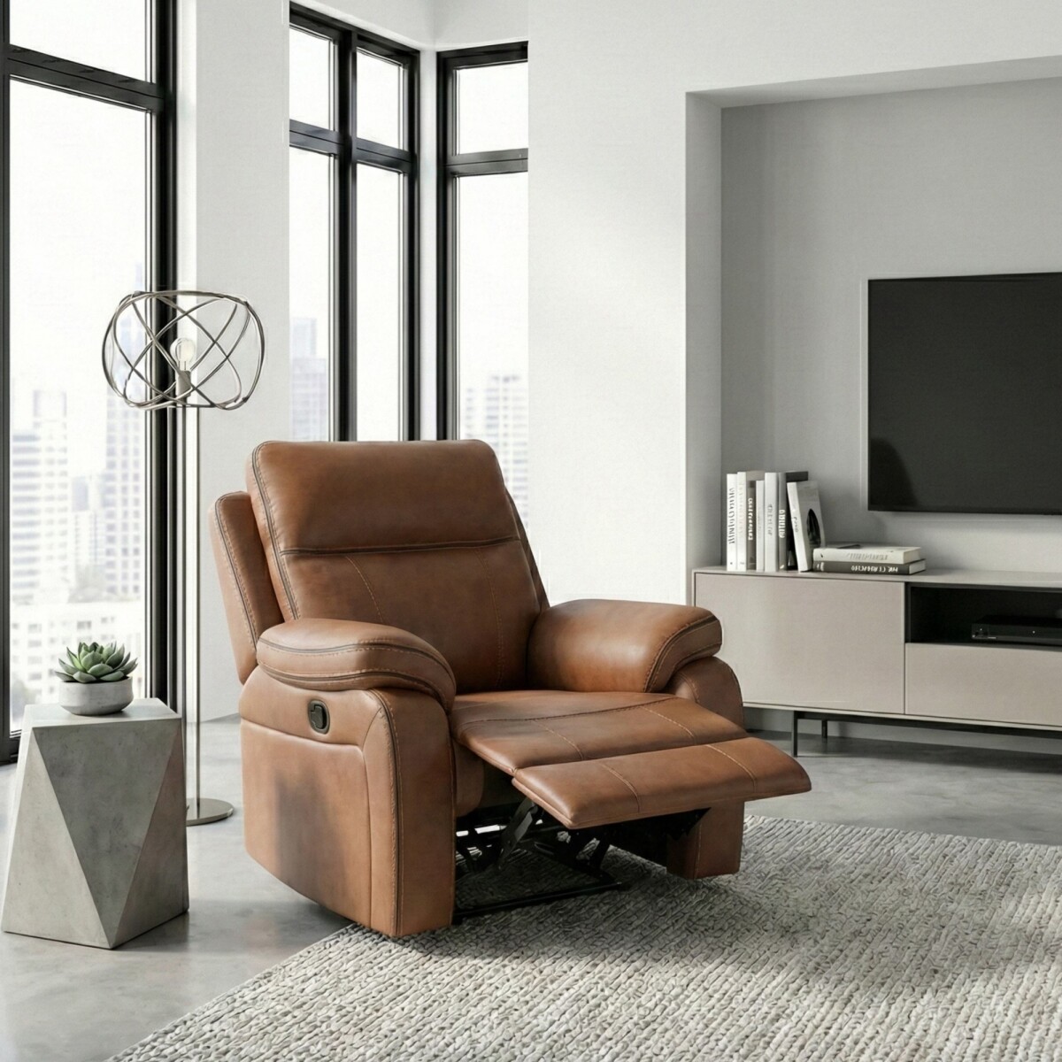Sillón Recliner Apollo - 1 Cuerpo - Marrón 