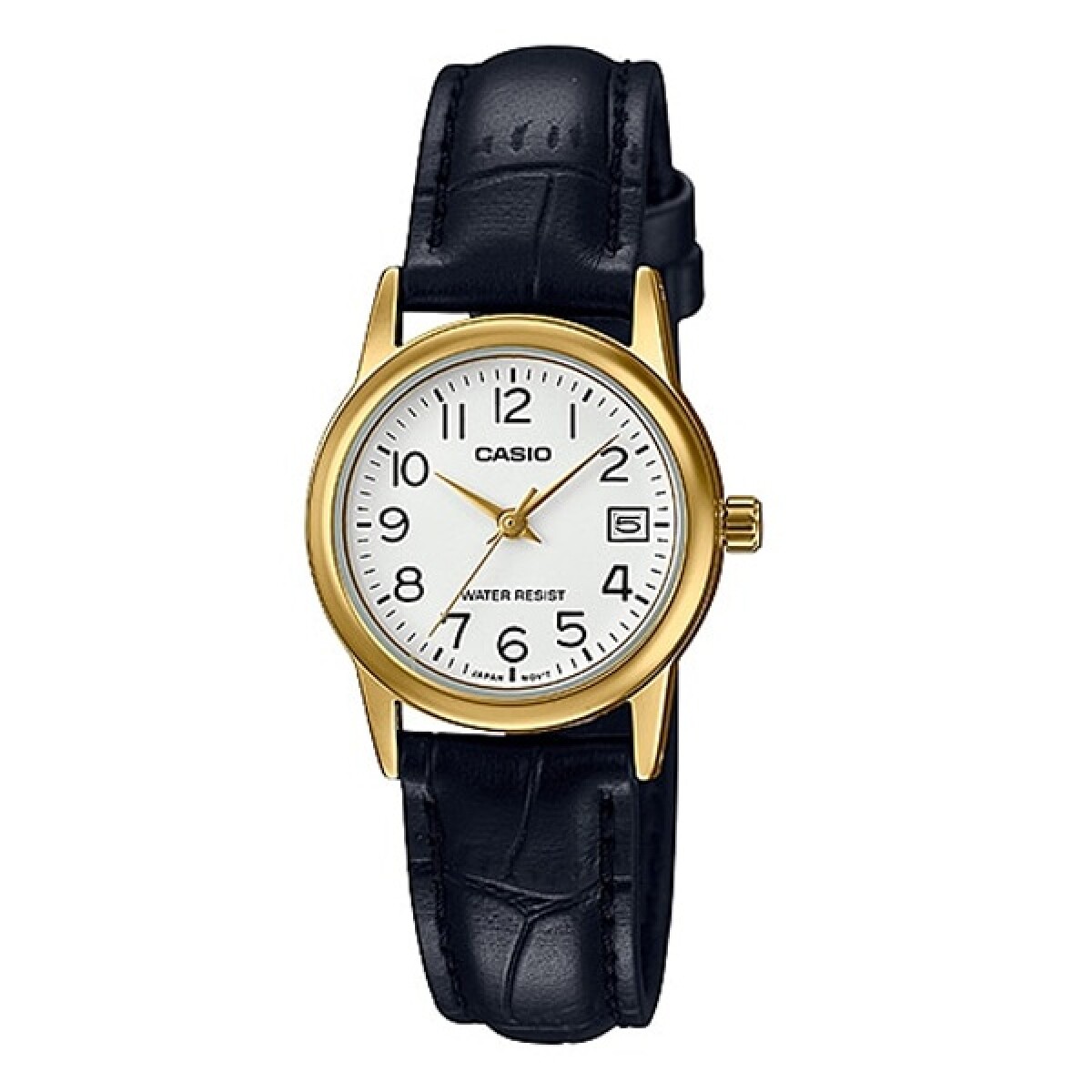 Reloj CASIO MTPV002GL-7B2UDF en Cuero Negro Esfera 44mm 