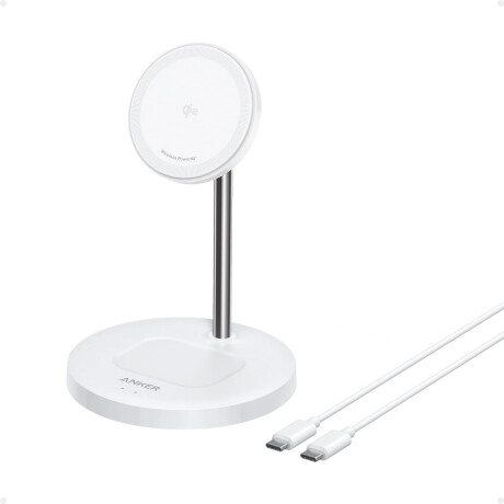 Cargador Inalámbrico Anker MagGo 2 en 1 White Cargador Inalámbrico Anker MagGo 2 en 1 White