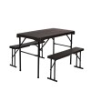 Juego Camping Plegable Mesa +2 Bancos Juego Camping Plegable Mesa +2 Bancos