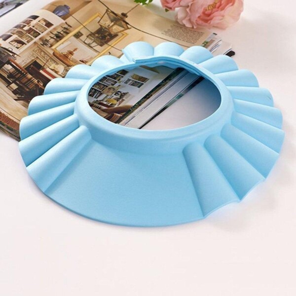 Baño Bebé Plegable + Colchón Baby Splash + Gorra Variante Color Celeste