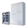 Ropero Artecas Premium® Mdp En 15mm 4 Puertas 7 Estantes 2c Color Blanco Ropero Artecas Premium® Mdp En 15mm 4 Puertas 7 Estantes 2c Color Blanco