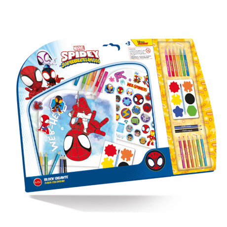 Block DaVinci Kids Para Colorear Spidey 001