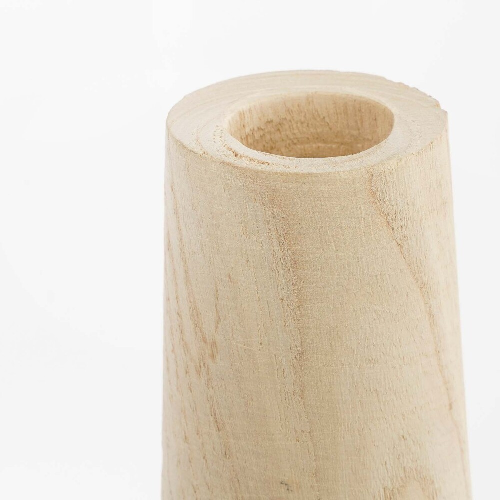 JARRÓN MADERA MARRON PIA