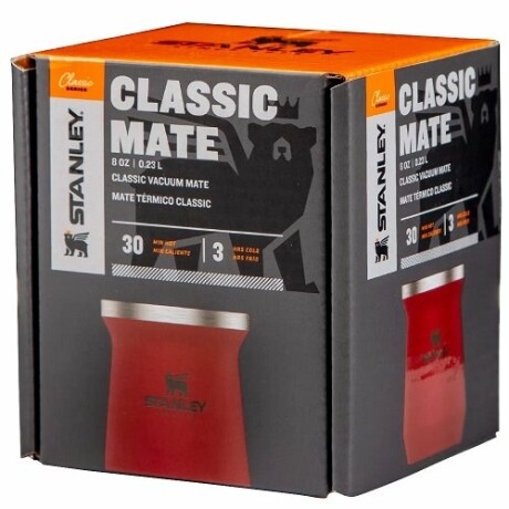 Mate Stanley Acero inoxidable 235ml Rojo mate