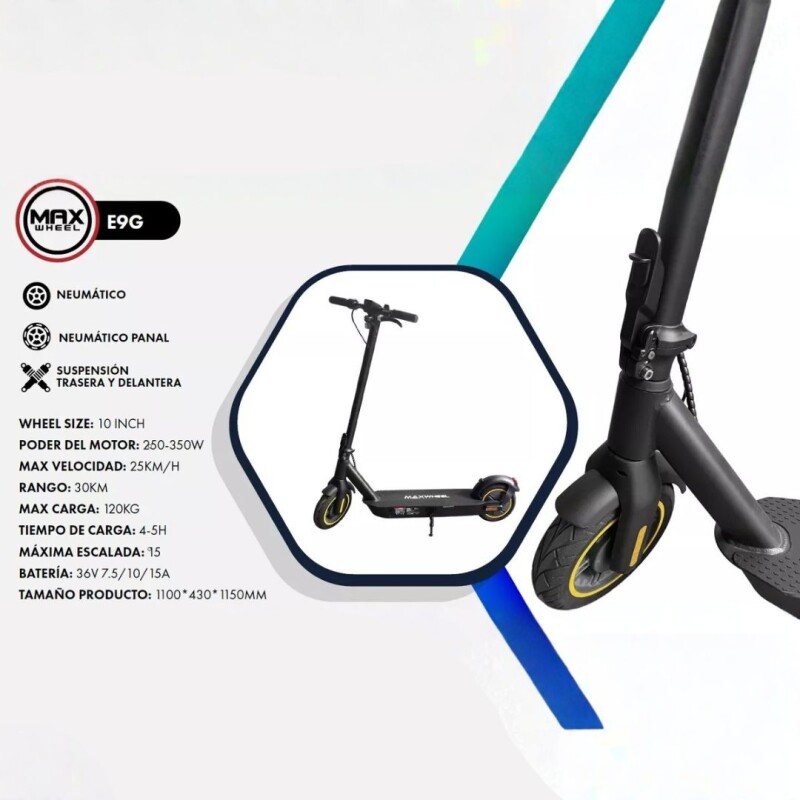 Monopatín Electrico E9G Maxwheel Monopatín Electrico E9G Maxwheel