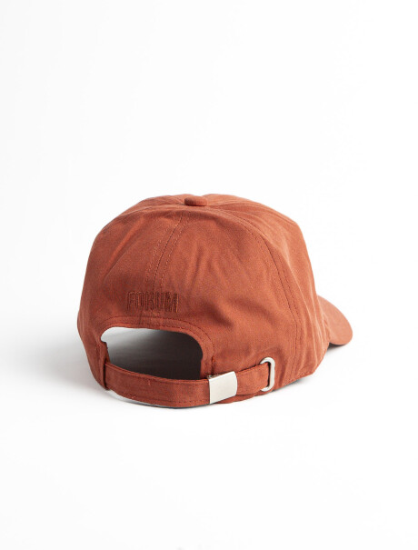 Gorro con Visera Algodón Terracota