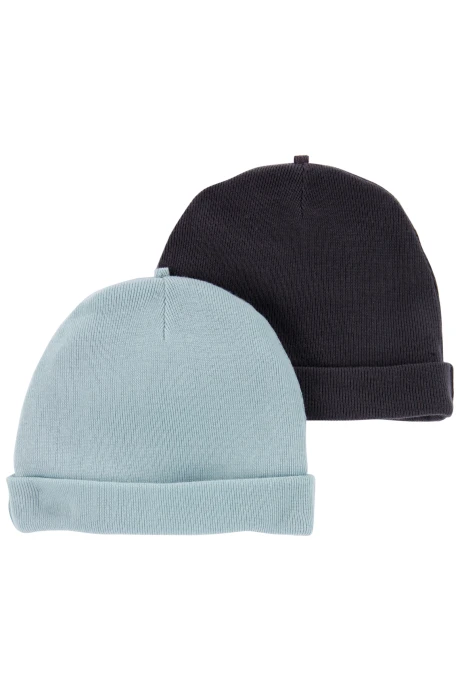 Pack dos gorros de poliéster Sin color
