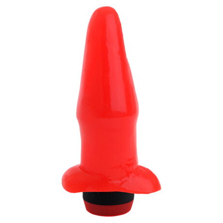 Estaca Anal L Con Vibrador Rojo