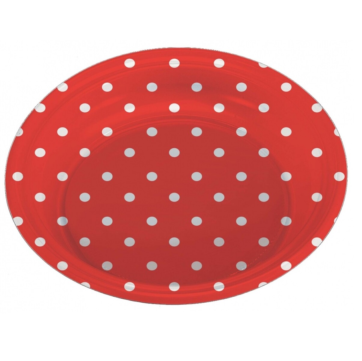 Plato Llano 18Cm Diseño Topos 