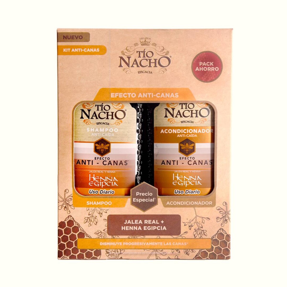 Shampoo Tio Nacho Anti Canas 415Ml + Acondicionador 415Ml - Pack 