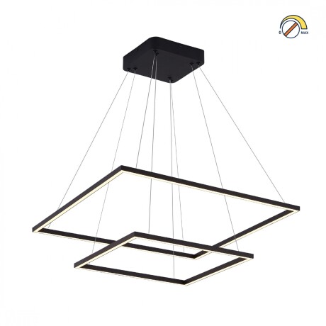 Colgante led dos Marcos 60 + 40cm 70W Dimerizable NEGRO Colgante led dos Marcos 60 + 40cm 70W Dimerizable NEGRO