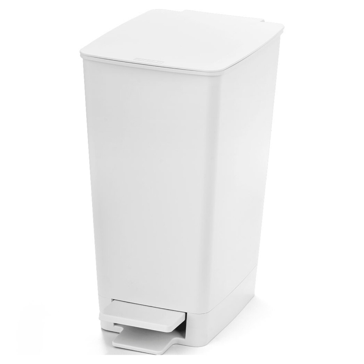 Papelera Basurero Rimax Pedal Slim 8 litros blanca 