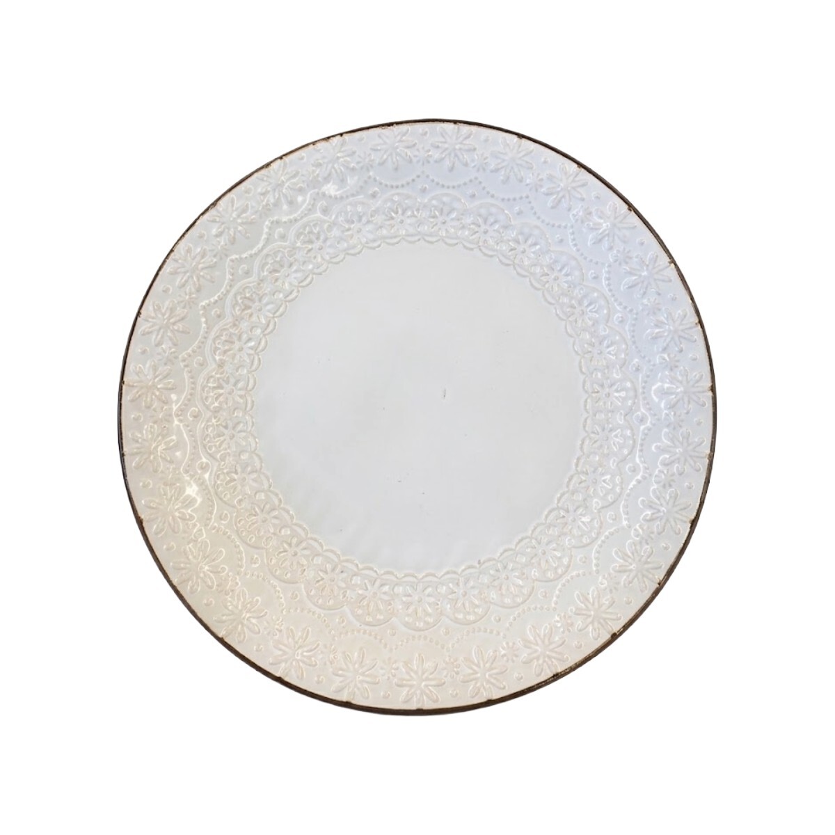 PLATO PLAYO CERAMICA BCO 26.5CM 