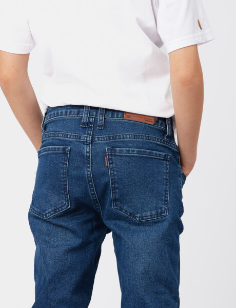 PANTALÓN DE JEAN SKINNY Azul Oscuro
