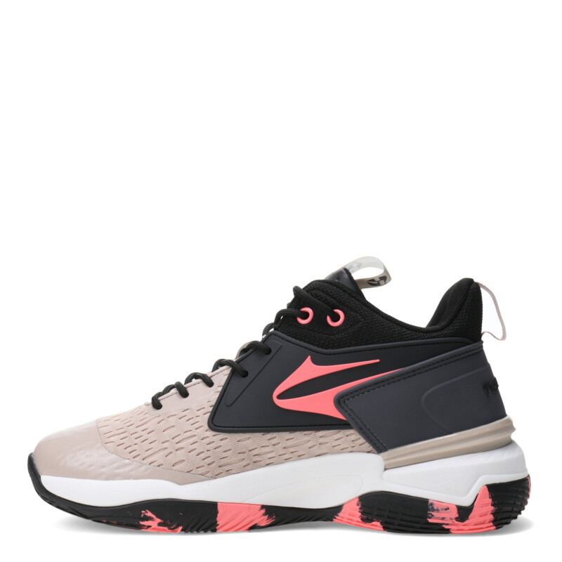 Championes de Hombre Topper Flight Beige - Negro - Rosado Coral