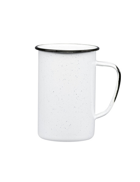JARRA 620CM ACERO VITRIFICADO BLANCO B/NEGRO CINSA JARRA 620CM ACERO VITRIFICADO BLANCO B/NEGRO CINSA