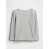 V-FRCH LS LOGO TEE HEATHER GREY