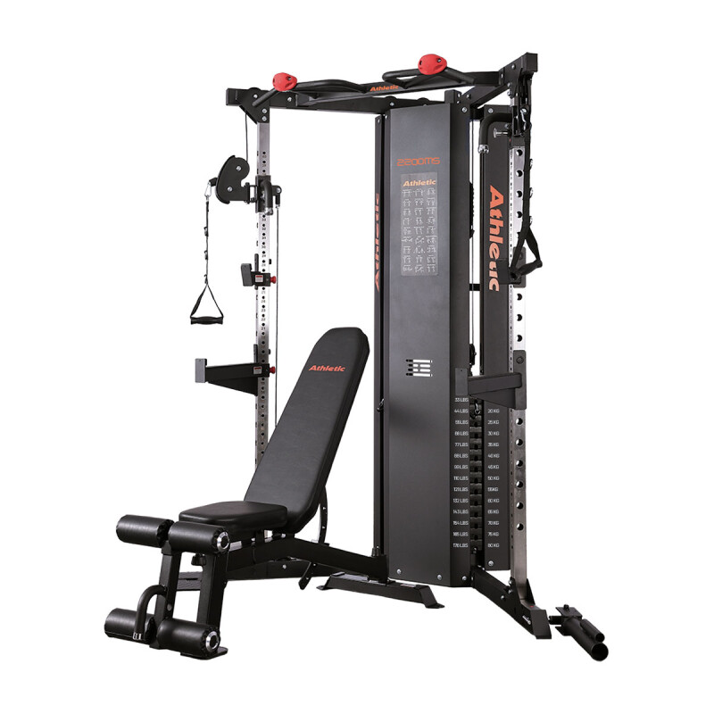 Gimnasio Multifuncional c/Banco Athletic 2200MS - 160 kg Gimnasio Multifuncional C/banco Athletic 2200ms - 160 Kg