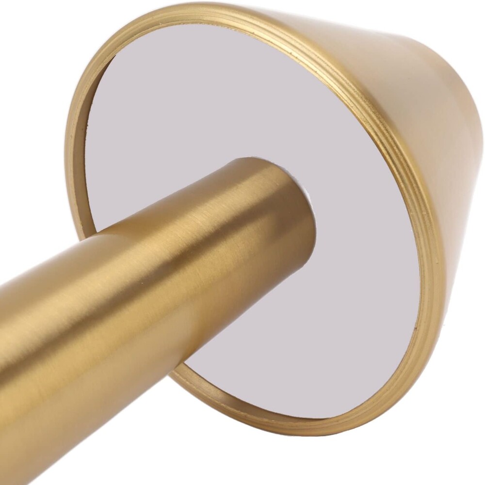 Lampara De Mesa De Luz Led Recargable Con Diseño De Cono Dorado