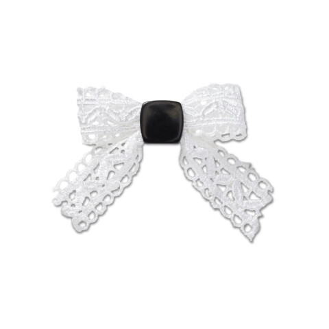 Jibbitz White Lace Bow Multicolor